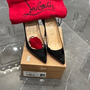 Christian Louboutin Black Patent Leather Pumps